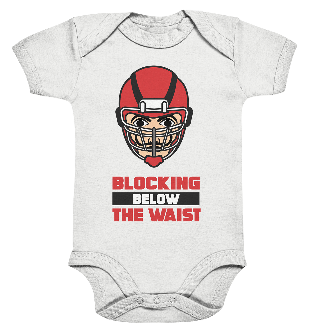 Blocking Below The Waist  - Organic Baby Bodysuite