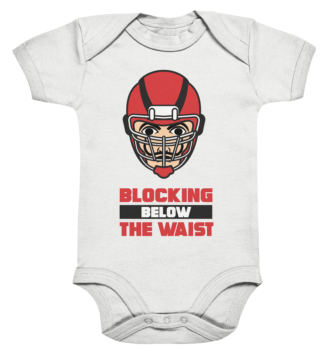 Blocking Below The Waist  - Organic Baby Bodysuite
