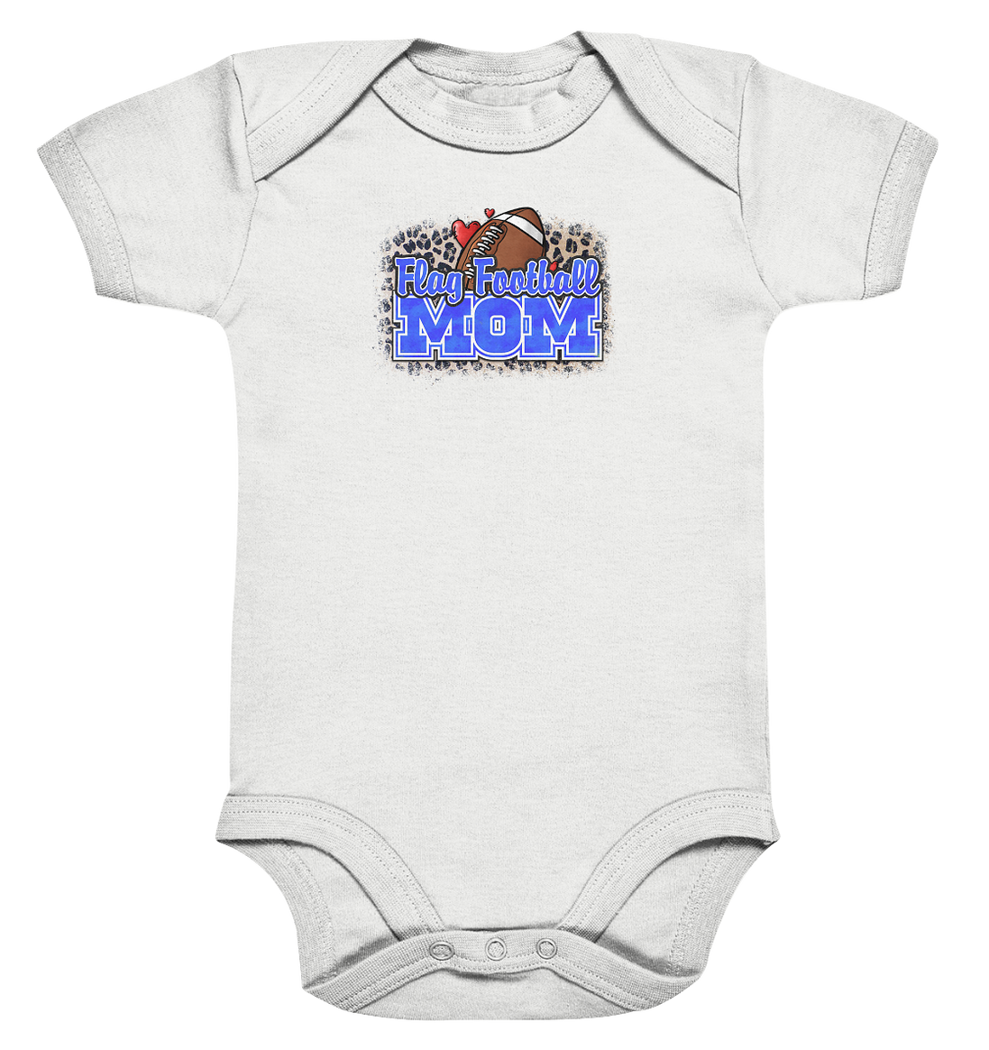 Flag Football Mom - Organic Baby Bodysuite