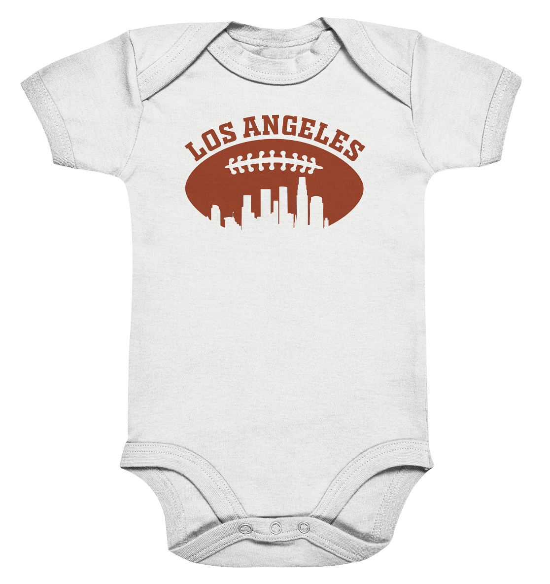 Los Angeles Football Silhouette - Organic Baby Bodysuite