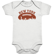New York Football Silhoutte  - Organic Baby Bodysuite