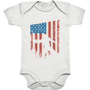 American Football Banner - Organic Baby Bodysuite