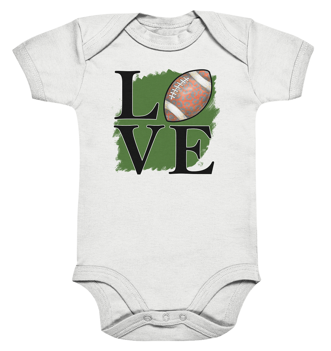 Football Love II - Organic Baby Bodysuite