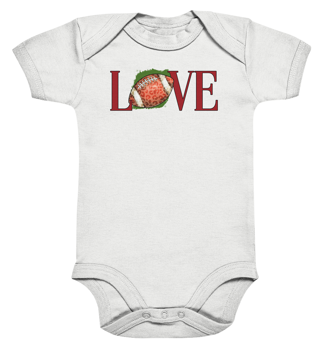 Football Love - Organic Baby Bodysuite