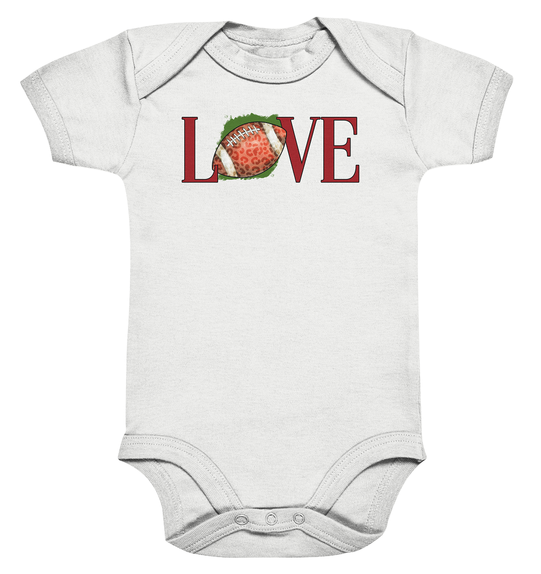 Football Love - Organic Baby Bodysuite