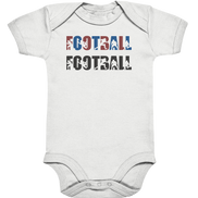 Football Silhouette - Organic Baby Bodysuite