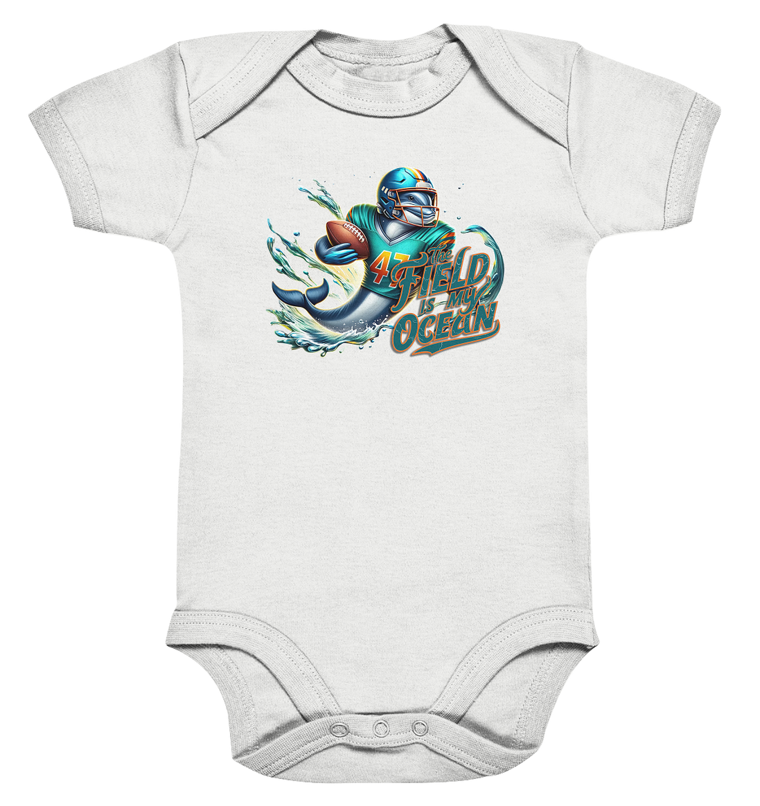 Dolphin - Organic Baby Bodysuit