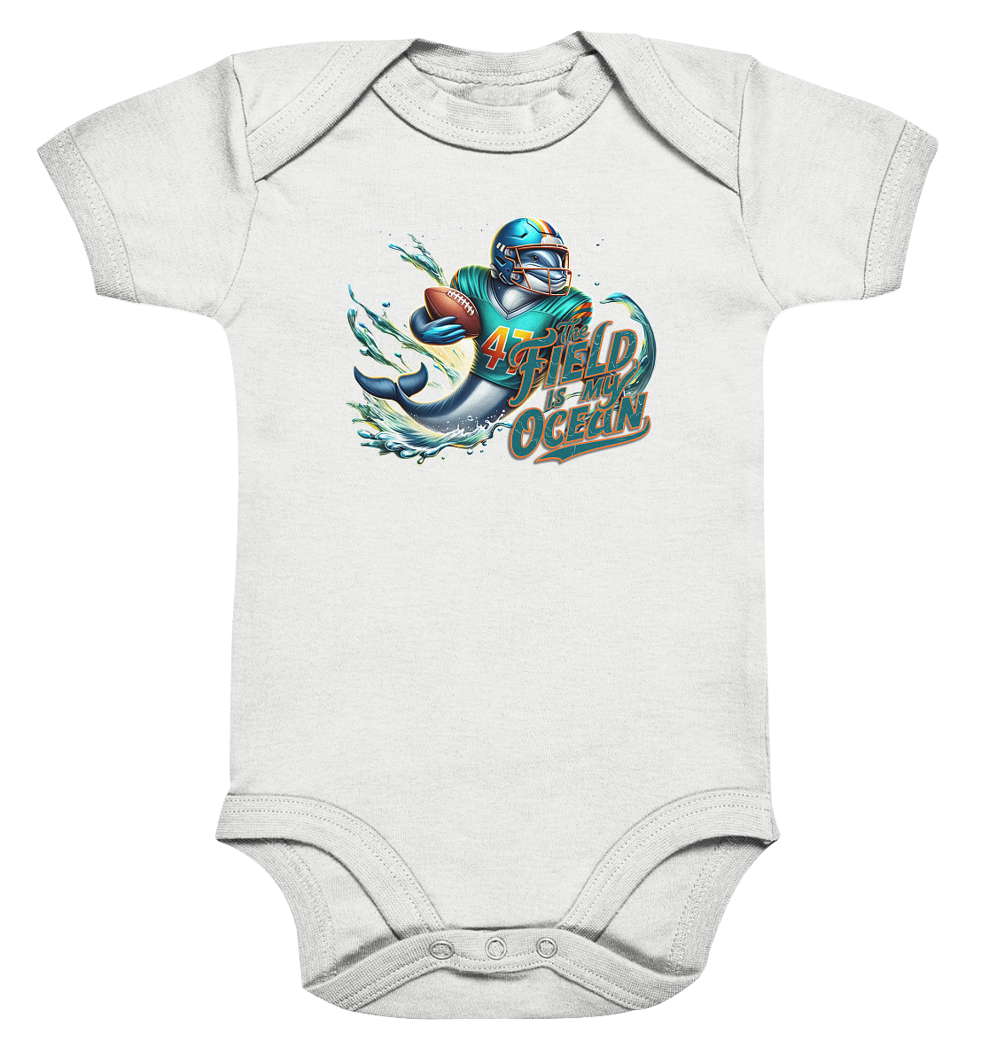 Dolphin - Organic Baby Bodysuit