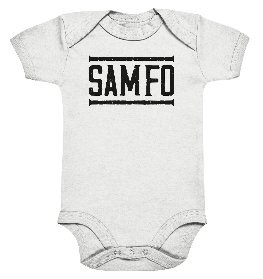 SAMFO black - Organic Baby Bodysuite