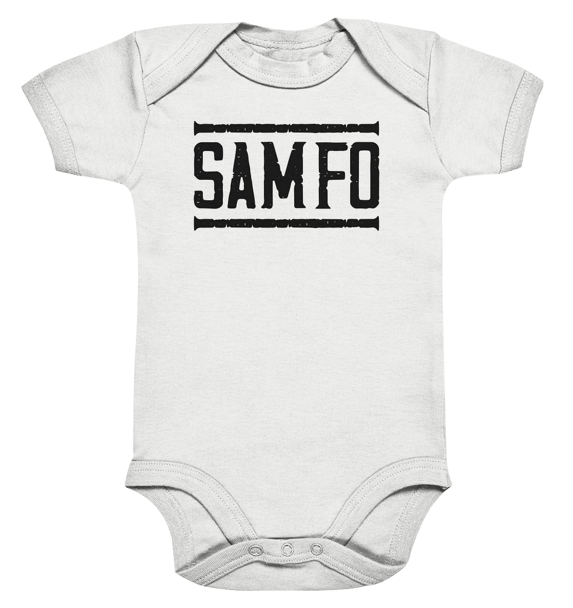 SAMFO black - Organic Baby Bodysuite