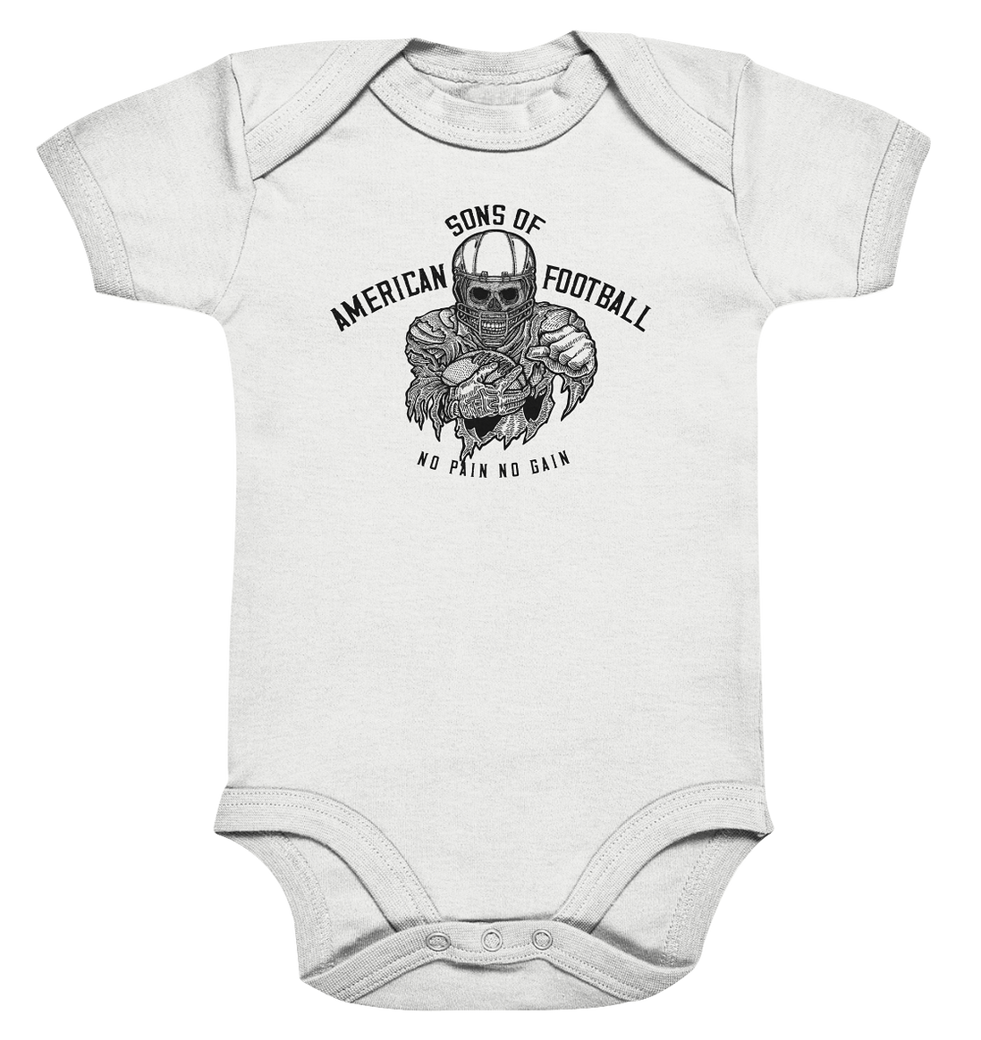 SAMFO No Pain No Gain  - Organic Baby Bodysuite