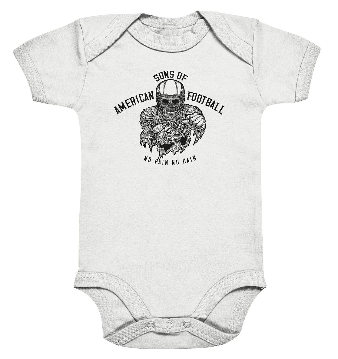 SAMFO No Pain No Gain  - Organic Baby Bodysuite