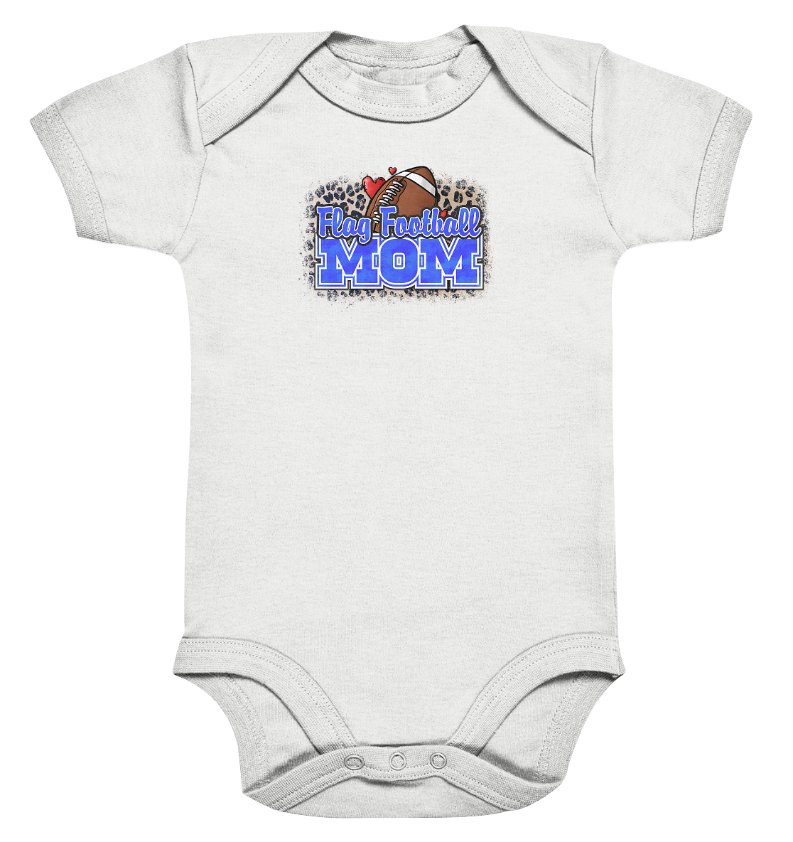 Flag Football Mom - Organic Baby Bodysuite