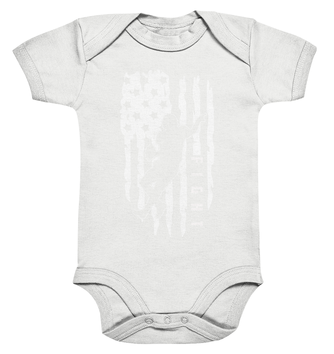 USA Flag Fight - Organic Baby Bodysuite