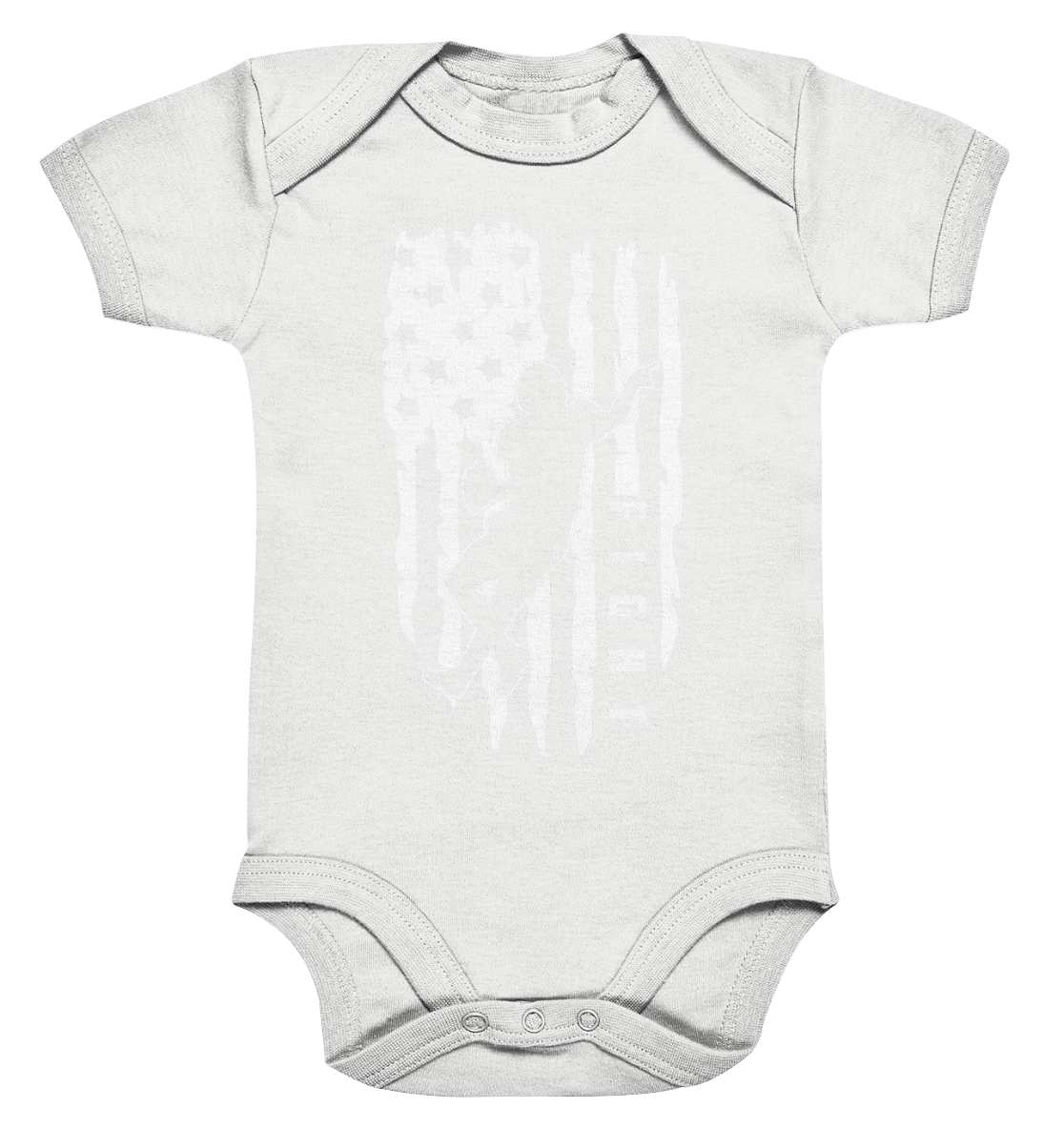 USA Flag Fight - Organic Baby Bodysuite