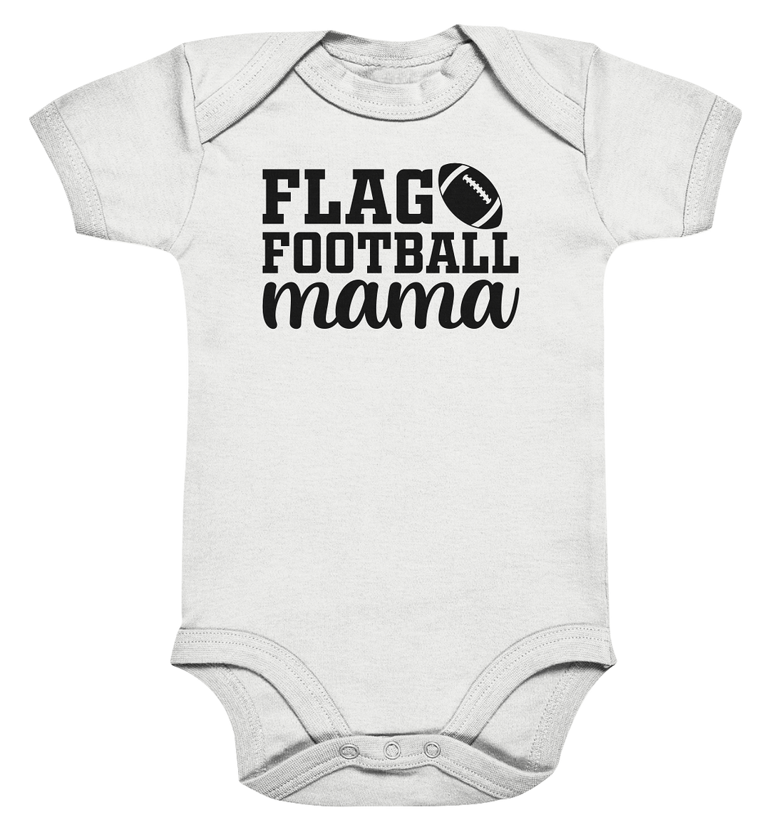 Flag Football Mama - Organic Baby Bodysuite