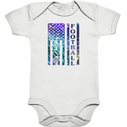 USA Football Flag  - Organic Baby Bodysuite