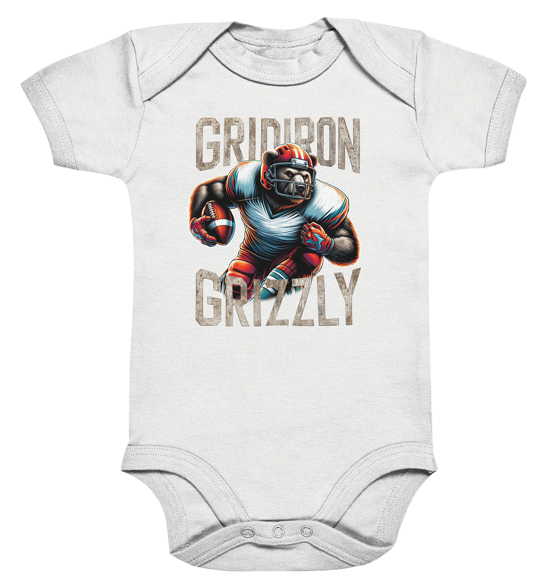 Gridiron Grizzly - Organic Baby Bodysuite