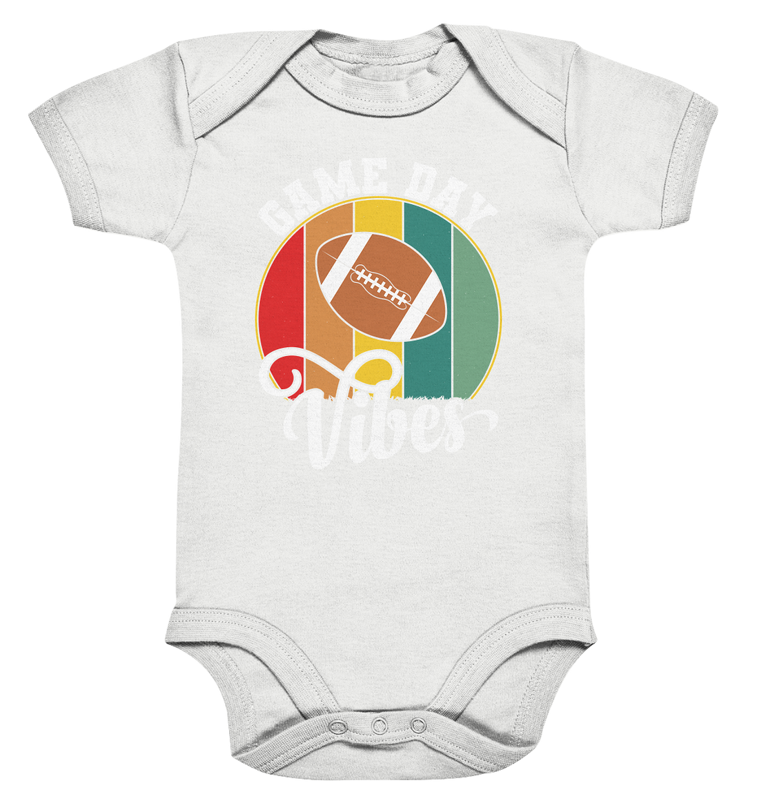 Game Day Vibes White - Organic Baby Bodysuite