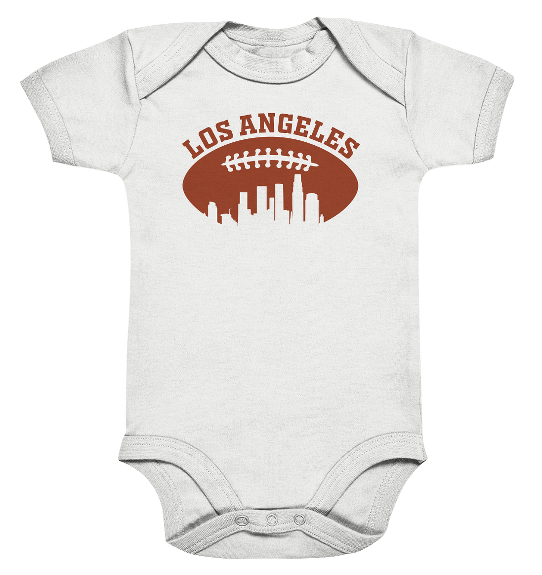 Los Angeles Football Silhouette - Organic Baby Bodysuite