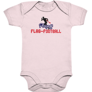 Playoff Flag Football  Men red - Organic Baby Bodysuite