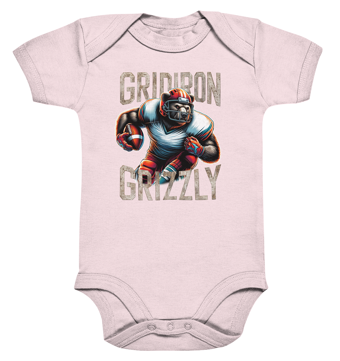 Gridiron Grizzly - Organic Baby Bodysuite