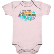 Flag Football Word Bubble - Organic Baby Bodysuite