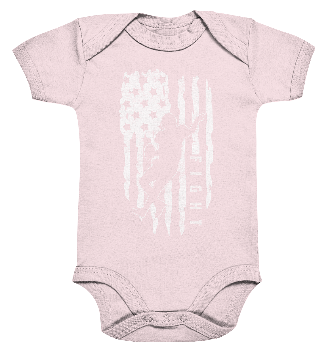 USA Flag Fight - Organic Baby Bodysuite
