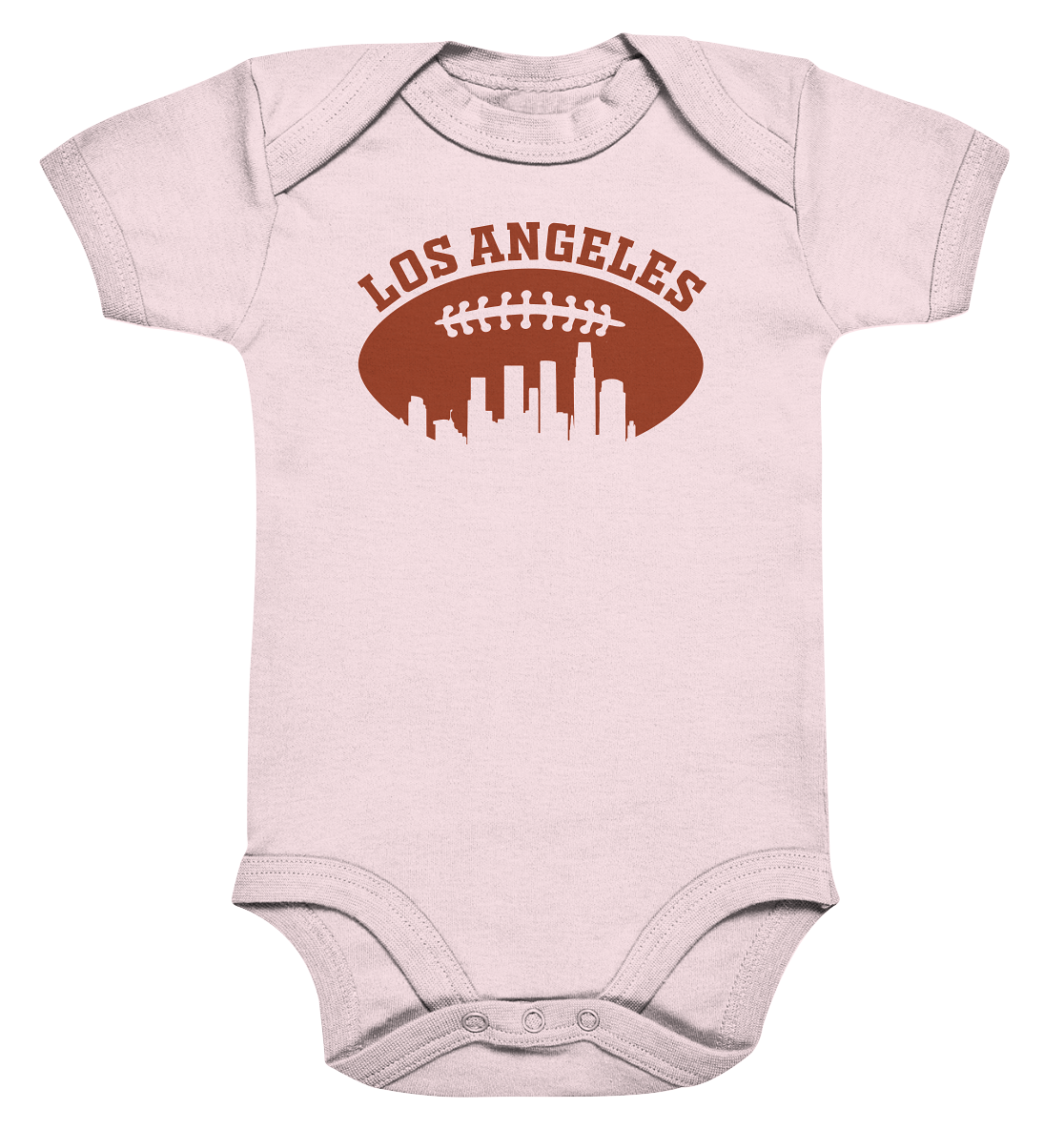 Los Angeles Football Silhouette - Organic Baby Bodysuite