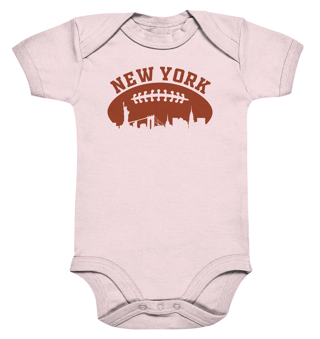 New York Football Silhoutte  - Organic Baby Bodysuite