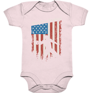 American Football Banner - Organic Baby Bodysuite