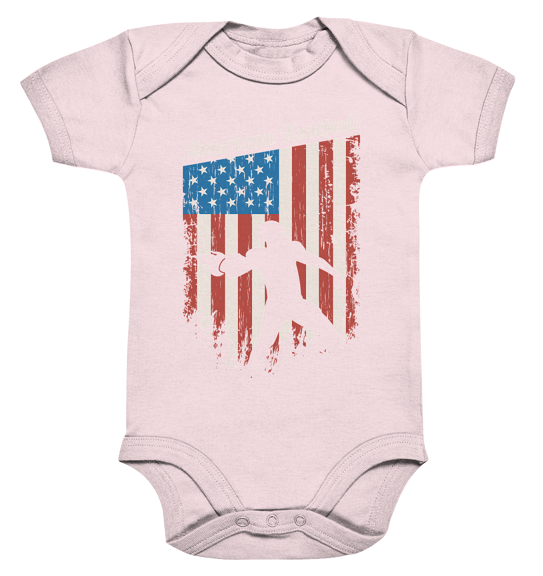 American Football Banner - Organic Baby Bodysuite