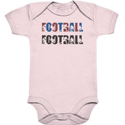 Football Silhouette - Organic Baby Bodysuite