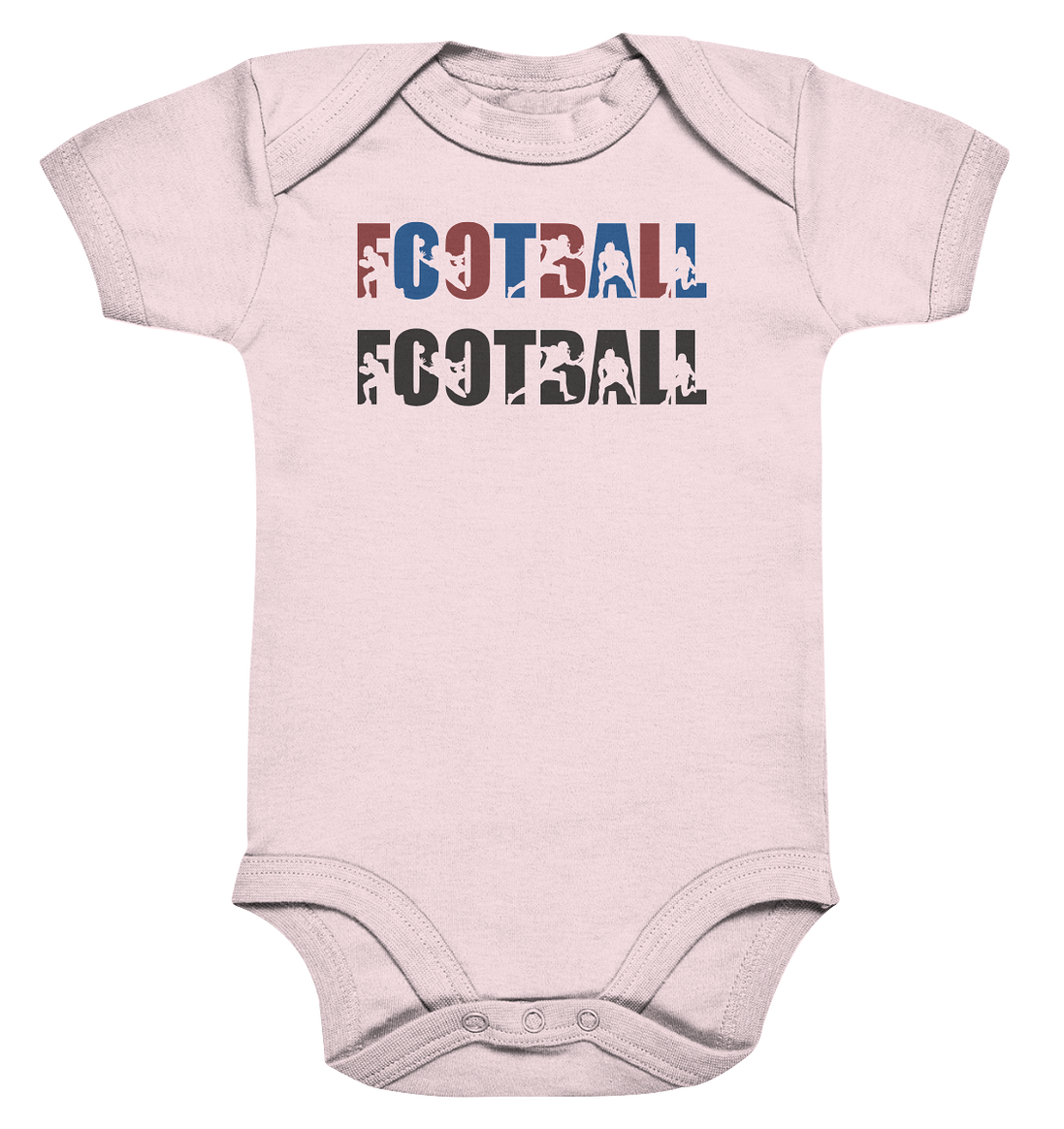 Football Silhouette - Organic Baby Bodysuite