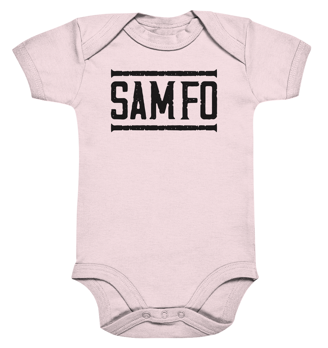 SAMFO black - Organic Baby Bodysuite