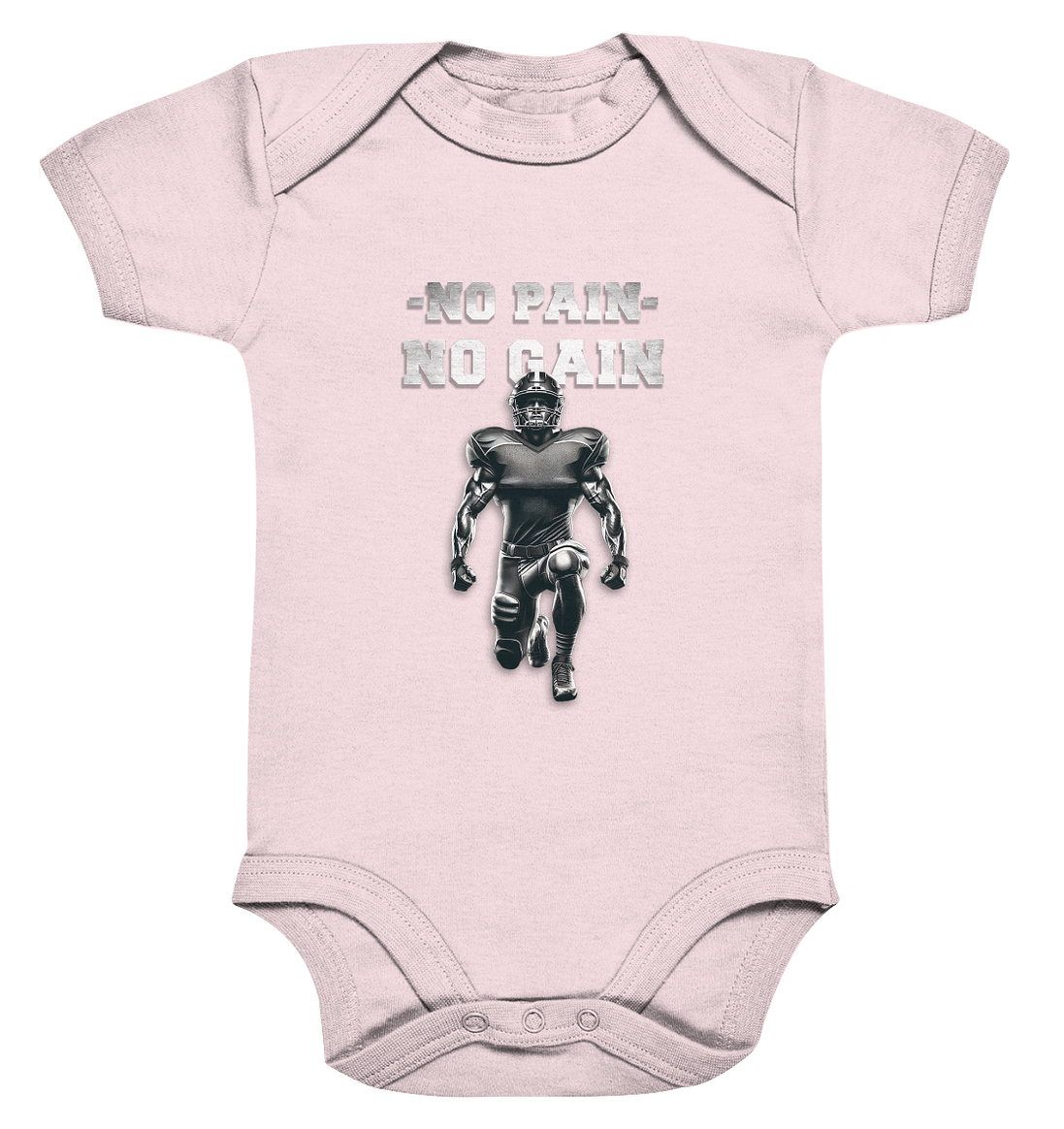 No Pain No Gain Metal  - Organic Baby Bodysuite