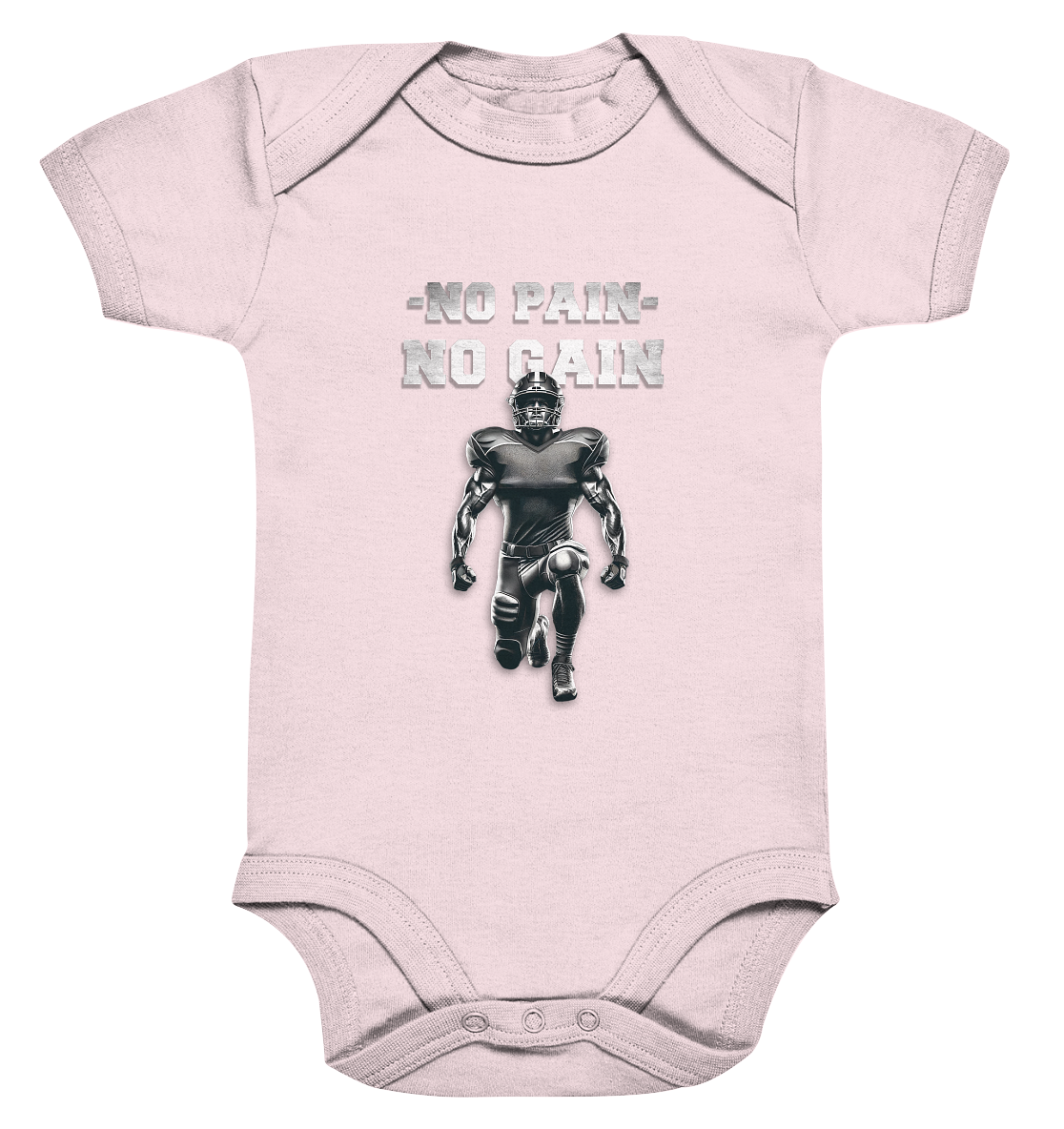 No Pain No Gain Metal  - Organic Baby Bodysuite