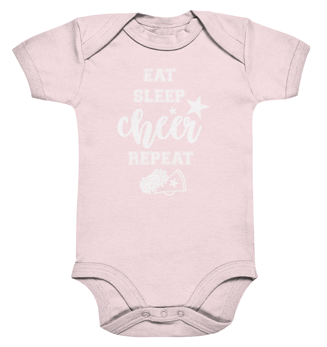 Eat Sleep Cheer - Organic Baby Bodysuit
