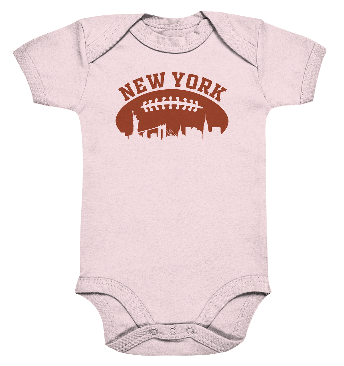New York Football Silhoutte  - Organic Baby Bodysuite