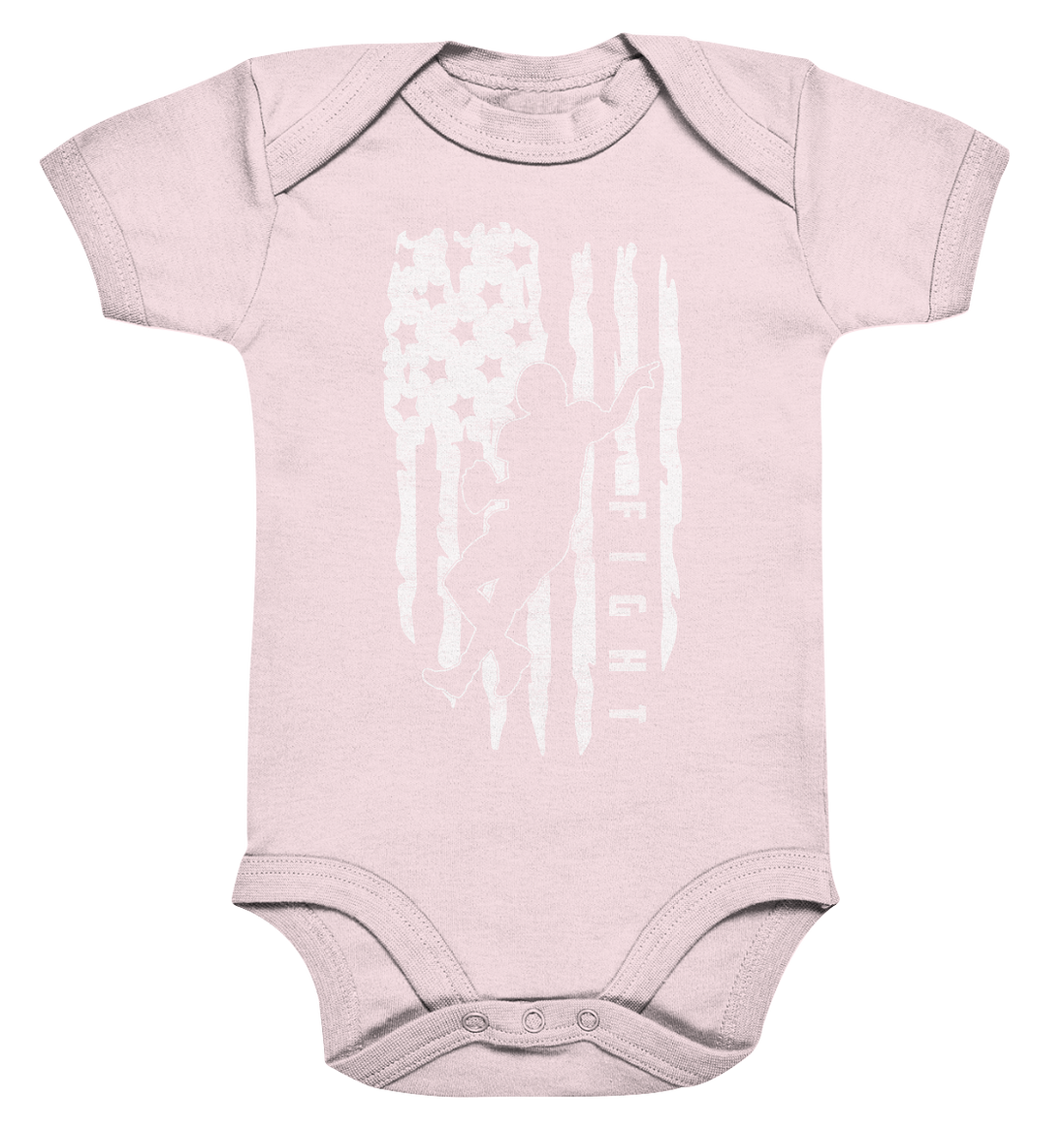 USA Flag Fight - Organic Baby Bodysuite