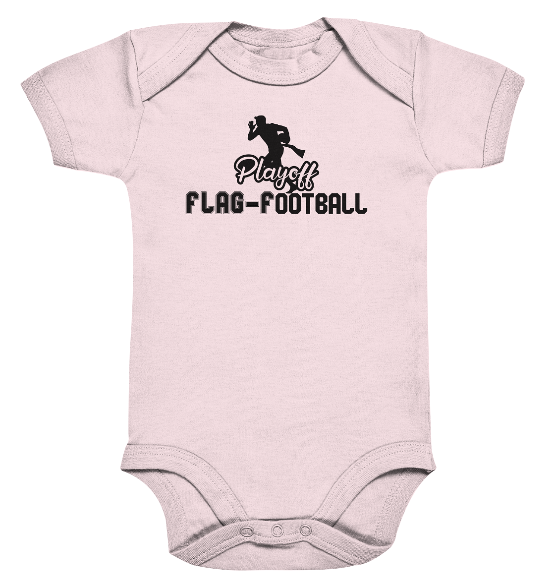 Playoff Flag Football Men Black - Organic Baby Bodysuit