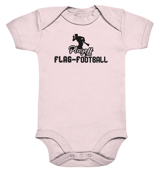 Playoff Flag Football Men Black - Organic Baby Bodysuit