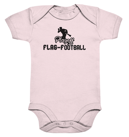 Playoff Flag Football Men Black - Organic Baby Bodysuit