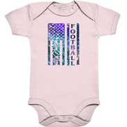 USA Football Flag  - Organic Baby Bodysuite