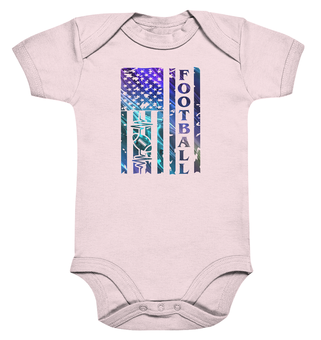 USA Football Flag  - Organic Baby Bodysuite