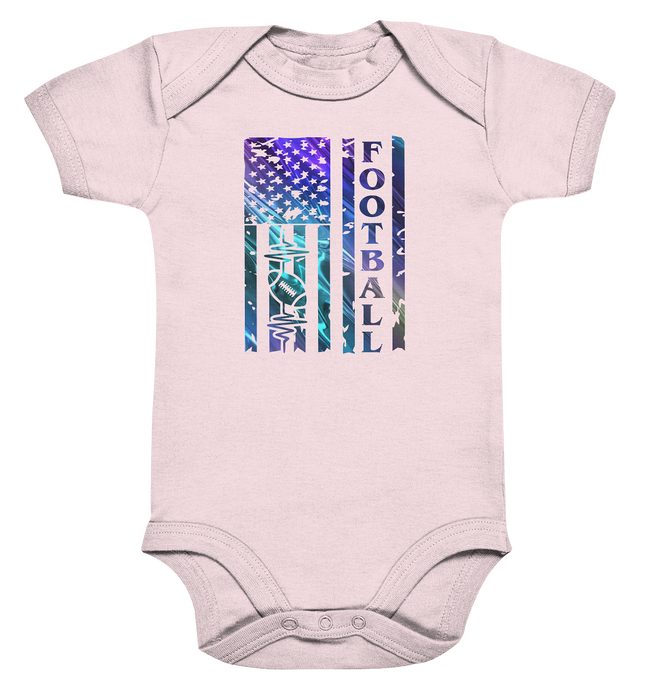 USA Football Flag  - Organic Baby Bodysuite