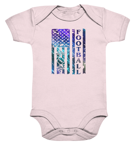 USA Football Flag  - Organic Baby Bodysuite