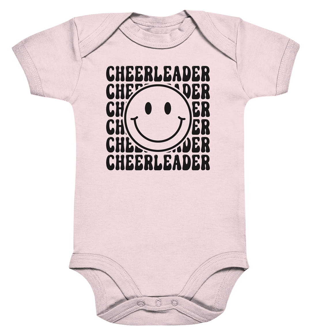 Cheerleader Smiley - Organic Baby Bodysuit