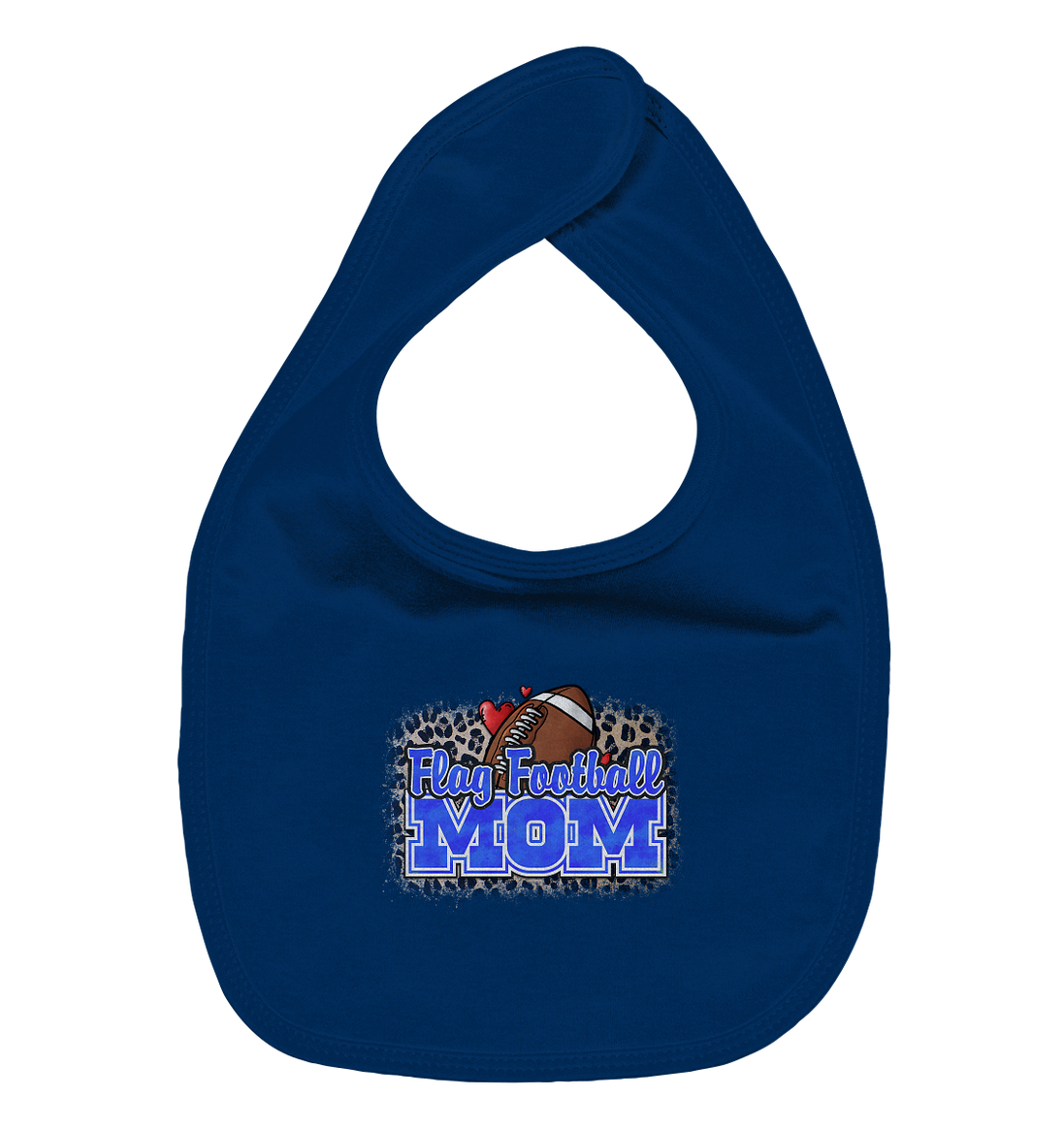Flag Football Mom - Organic Baby-Lätzchen