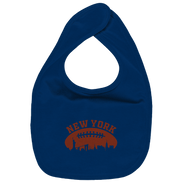 New York Football Silhoutte  - Organic Baby-Lätzchen